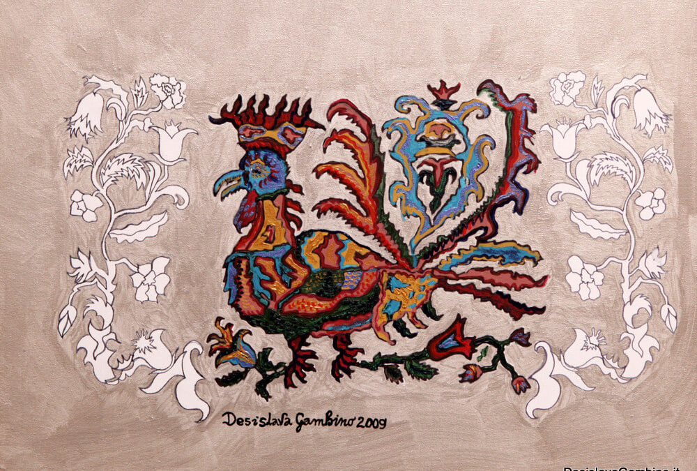 Gallo Reale con Ornamenti rif. i14
